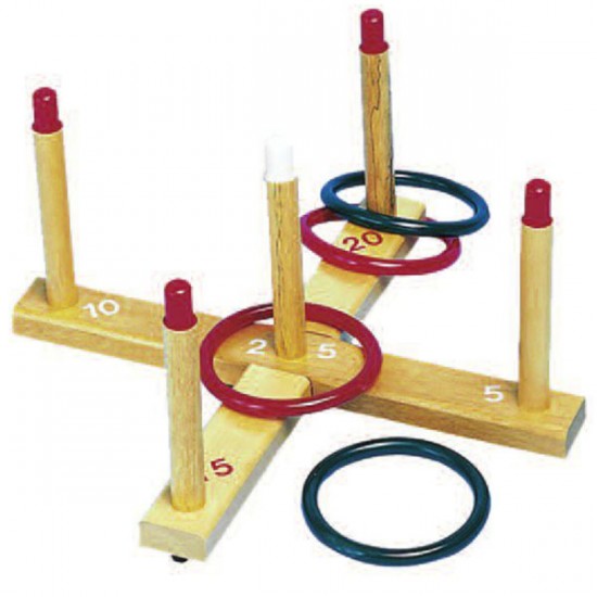 Wooden rings game